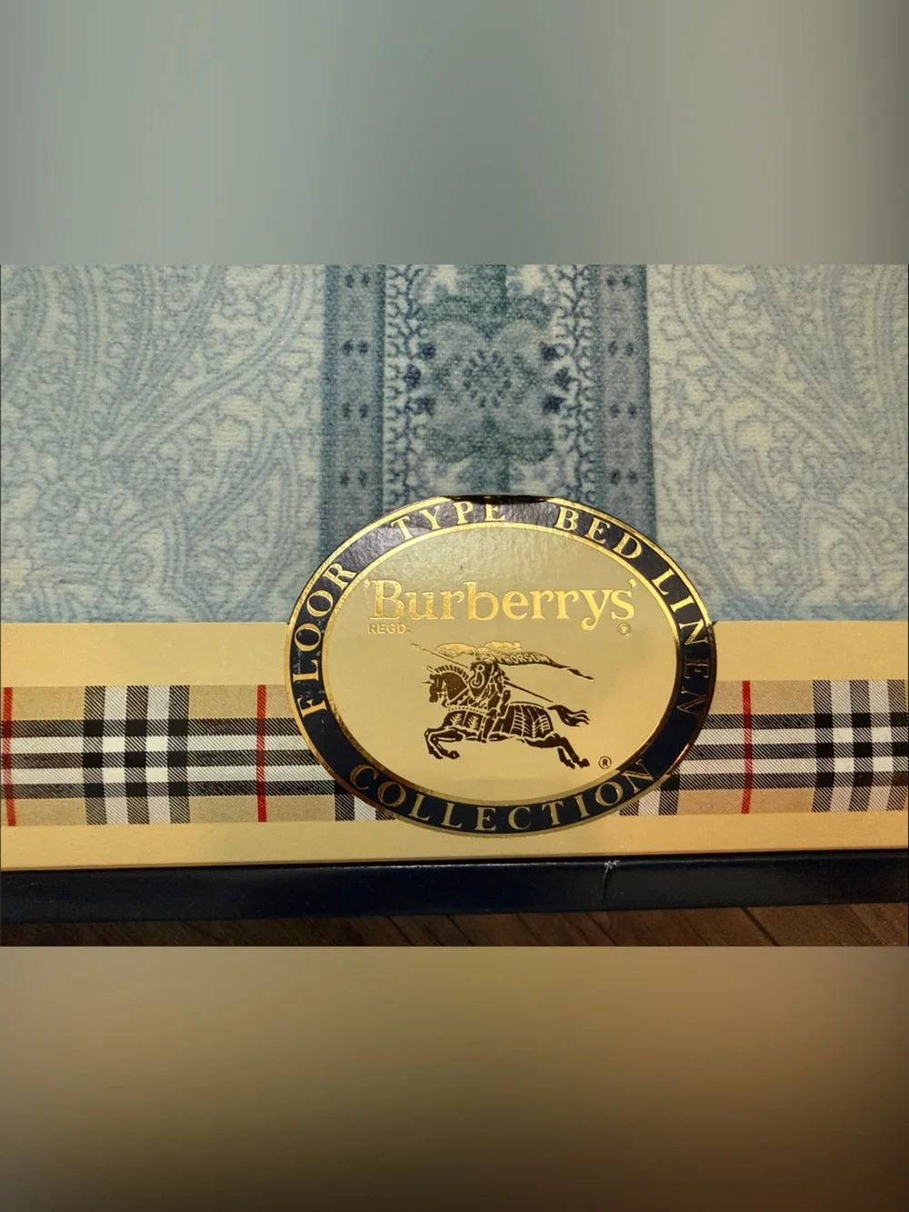 Burberrys Blue Paisley Bedding sheet set